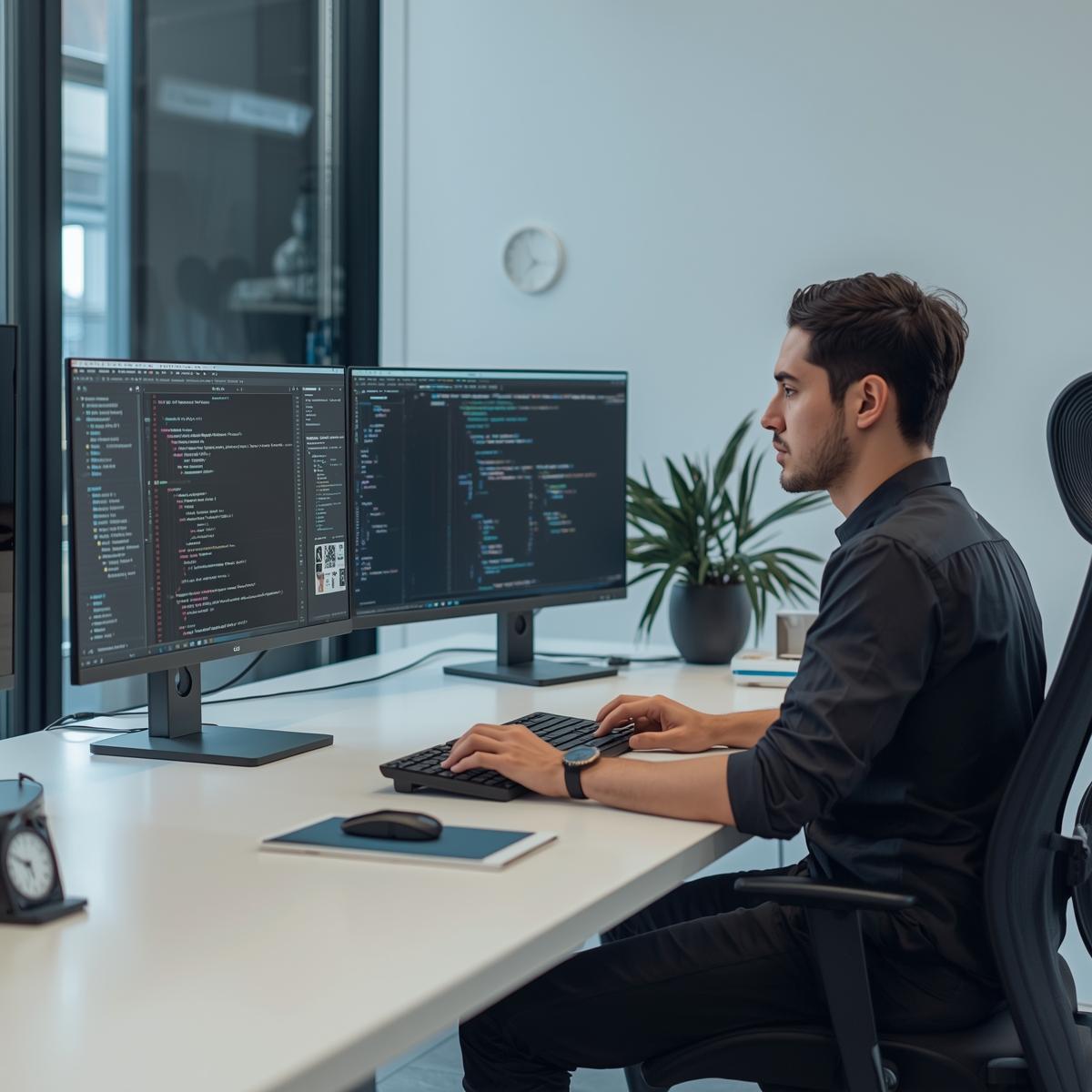 Clean landing page for a consulting studio